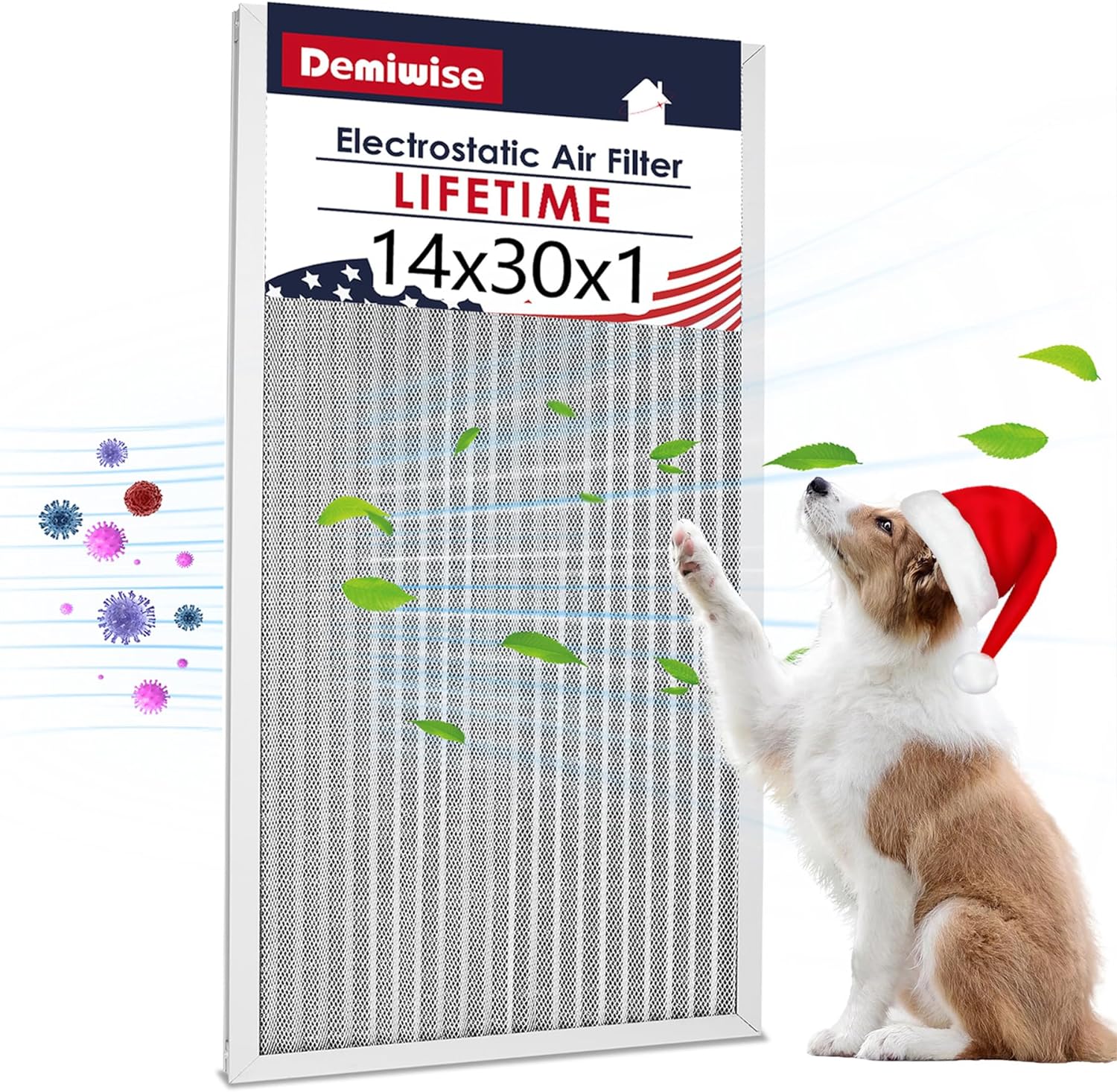 Demiwise 14x30x1 Electrostatic Air Filter